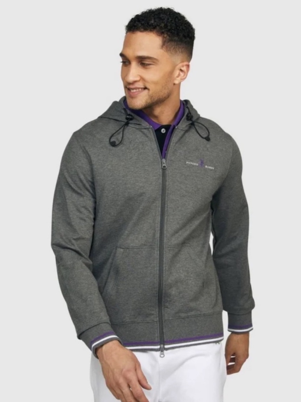 Psycho Bunny Palmer Zip Hoodie size M Limited Edition